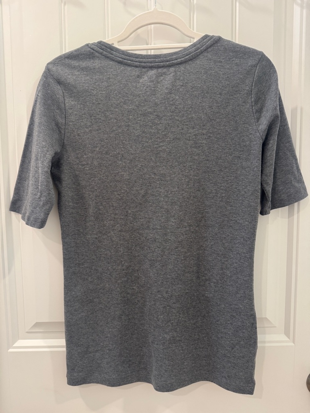 EDDIE BAUER Gray Round Neck Elbow Tee T Shirt M Medium EUC $40 - Picture 9 of 11
